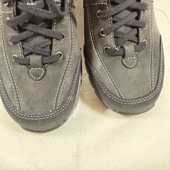 Clarks Wave Walk Womens Waterproof Black Leather Walking Shoes Sneakers US 10 - Picture 5 of 7